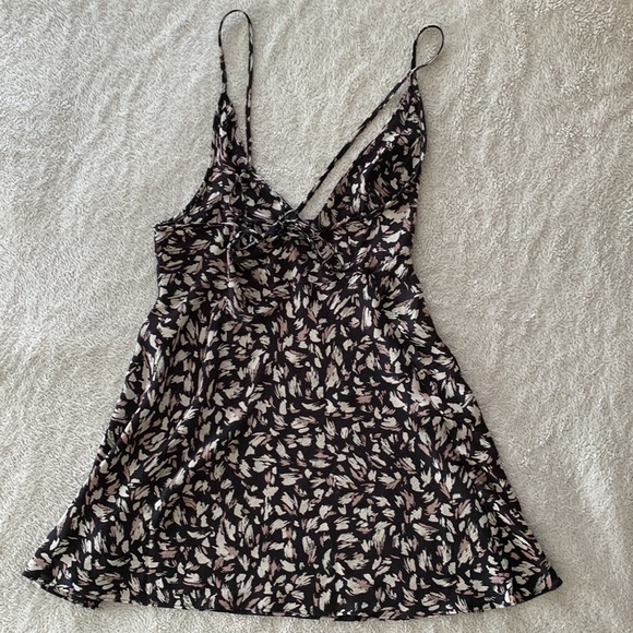 🌸Free People | Satin Hang On Halter Dress - Picture 4 of 6